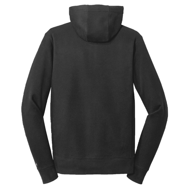 New Era French Terry Full Zip Hoodie, Black, Back view