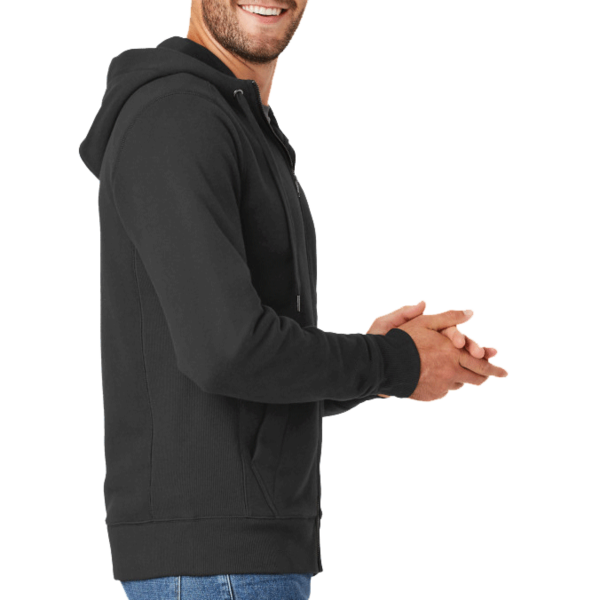 New Era French Terry Full Zip Hoodie, Black, Right Sleeve view