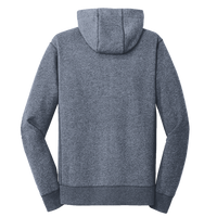 New Era French Terry Full Zip Hoodie, True Navy Twist, Back view