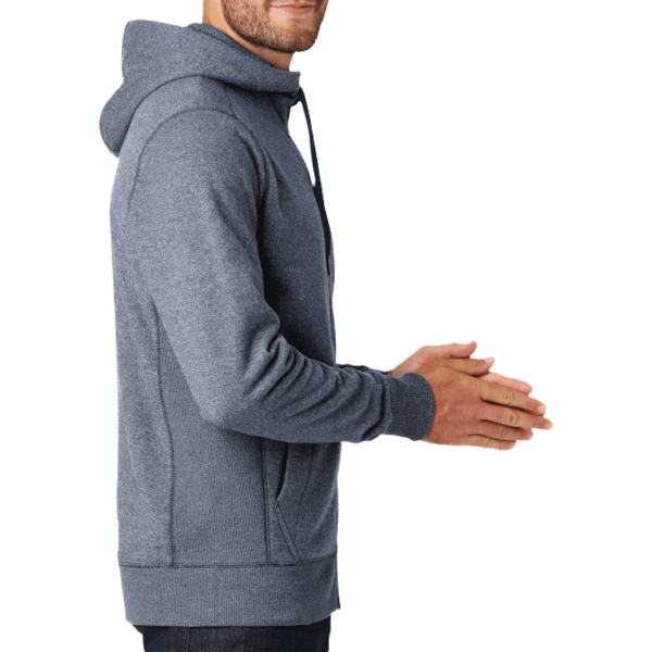 New Era French Terry Full Zip Hoodie, True Navy Twist, Right Sleeve view
