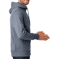 New Era French Terry Full Zip Hoodie, True Navy Twist, Right Sleeve view