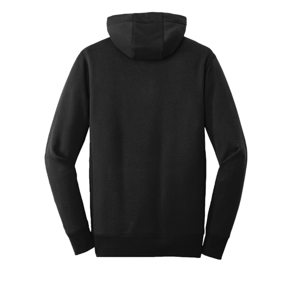 New Era French Terry Pullover Hoodie, Black, Back view