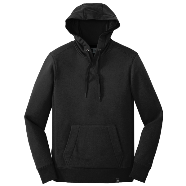 New Era French Terry Pullover Hoodie, Black, Front view