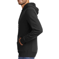 New Era French Terry Pullover Hoodie, Black, Left Sleeve view
