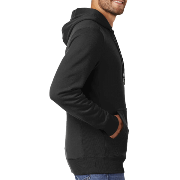 New Era French Terry Pullover Hoodie, Black, Right Sleeve view