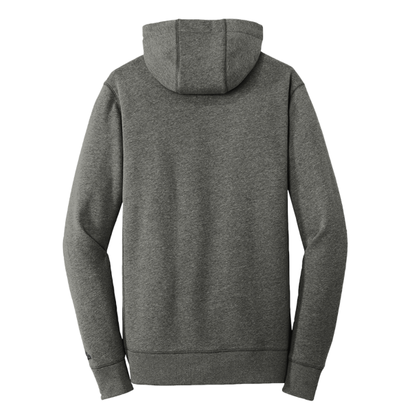 New Era French Terry Pullover Hoodie, Black Twist, Back view