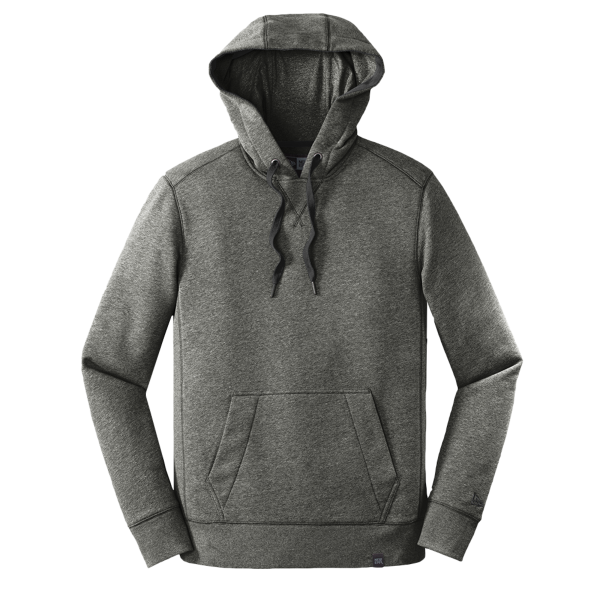 New Era French Terry Pullover Hoodie, Black Twist, Front view