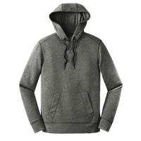 New Era French Terry Pullover Hoodie, Black Twist, Front view