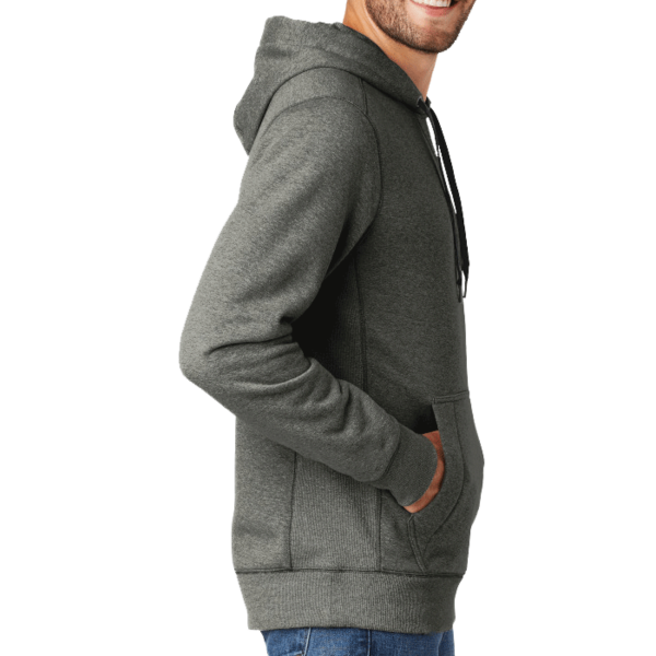 New Era French Terry Pullover Hoodie, Black Twist, Right Sleeve view