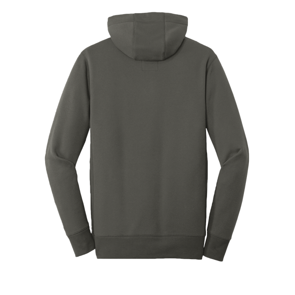 New Era French Terry Pullover Hoodie, Graphite, Back view