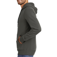 New Era French Terry Pullover Hoodie, Graphite, Left Sleeve view