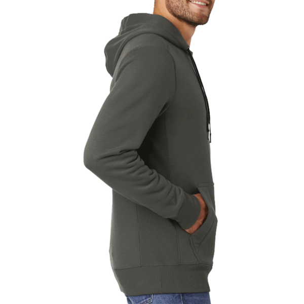 New Era French Terry Pullover Hoodie, Graphite, Right Sleeve view