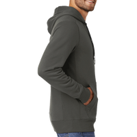 New Era French Terry Pullover Hoodie, Graphite, Right Sleeve view
