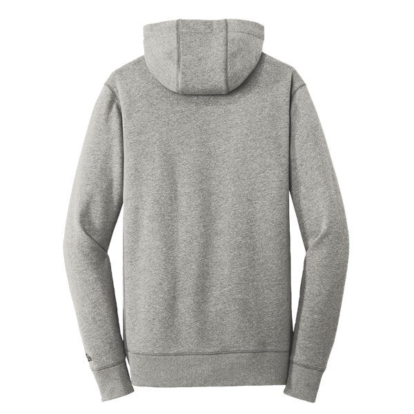 New Era French Terry Pullover Hoodie, Light Graphite Twist, Back view