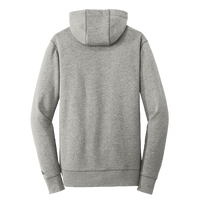 New Era French Terry Pullover Hoodie, Light Graphite Twist, Back view