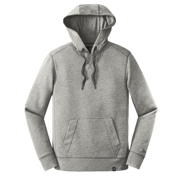 New Era French Terry Pullover Hoodie, Light Graphite Twist, Front view