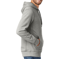 New Era French Terry Pullover Hoodie, Light Graphite Twist, Right Sleeve view