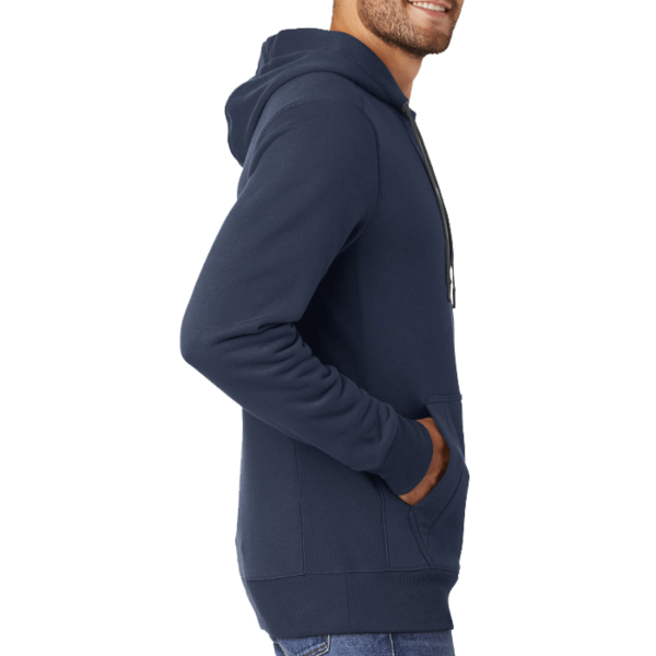 New Era French Terry Pullover Hoodie, True Navy, Right Sleeve view
