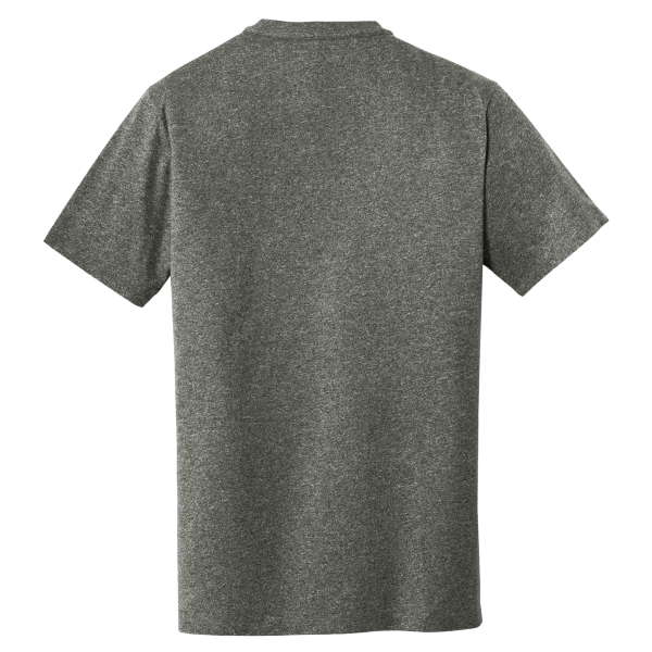 New Era Heritage Blend Crew Tee, Black Twist, Back view