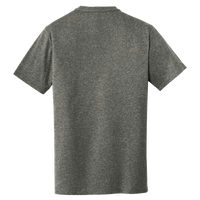 New Era Heritage Blend Crew Tee, Black Twist, Back view