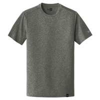 New Era Heritage Blend Crew Tee, Black Twist, Front view