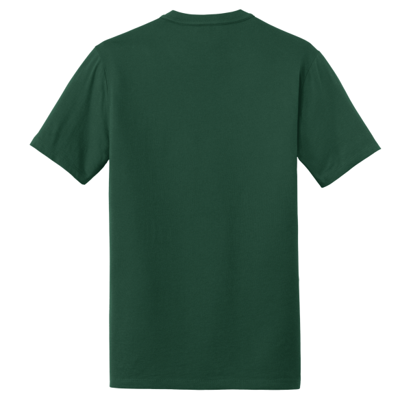 New Era Heritage Blend Crew Tee, Dark Green, Back view