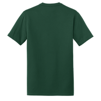 New Era Heritage Blend Crew Tee, Dark Green, Back view