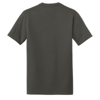 New Era Heritage Blend Crew Tee, Graphite, Back view