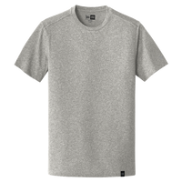 New Era Heritage Blend Crew Tee, Light Graphite Twist, Front view