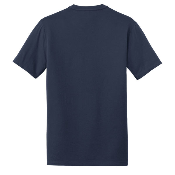 New Era Heritage Blend Crew Tee, True Navy, Back view