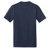 New Era Heritage Blend Crew Tee, True Navy, Back view