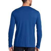 New Era Heritage Blend Long Sleeve Crew Tee, Royal, Back view