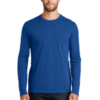 New Era Heritage Blend Long Sleeve Crew Tee, Royal, Front view