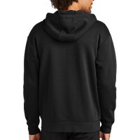 New Era Heritage Fleece Full Zip Hoodie, Black, Back view