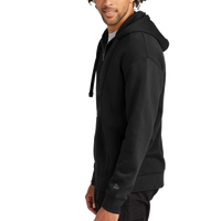 New Era Heritage Fleece Full Zip Hoodie, Black, Left Sleeve view