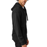 New Era Heritage Fleece Full Zip Hoodie, Black, Right Sleeve view