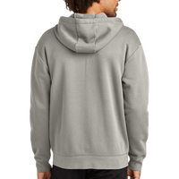 New Era Heritage Fleece Full Zip Hoodie, Rainstorm Grey, Back view