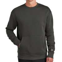 New Era Heritage Fleece Pocket Crew, Graphite, Front view