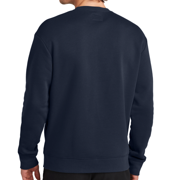 New Era Heritage Fleece Pocket Crew, True Navy, Back view