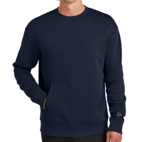 New Era Heritage Fleece Pocket Crew, True Navy, Front view