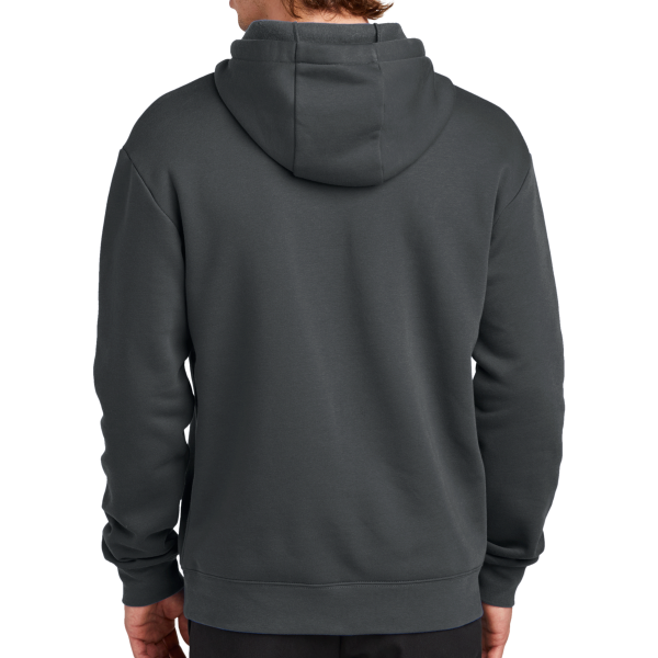 New Era Heritage Fleece Pullover Hoodie, Graphite, Back view