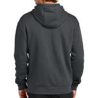 New Era Heritage Fleece Pullover Hoodie, Graphite, Back view