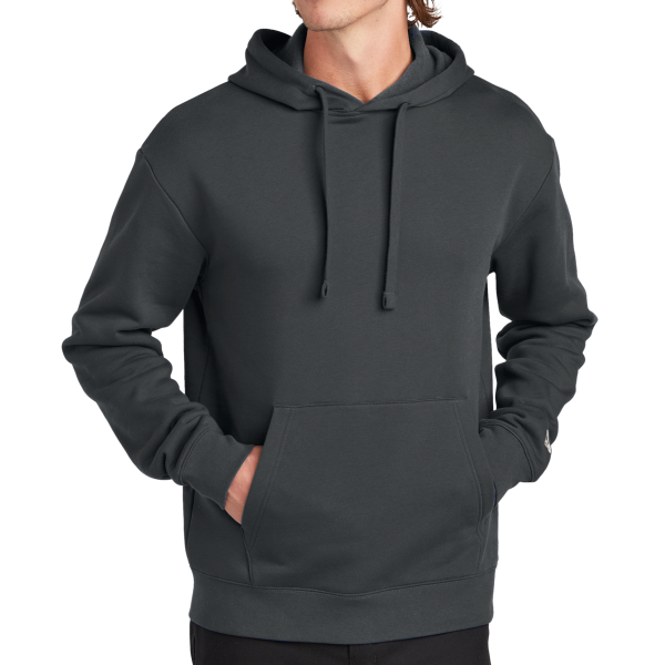 New Era Heritage Fleece Pullover Hoodie, Graphite, Front view