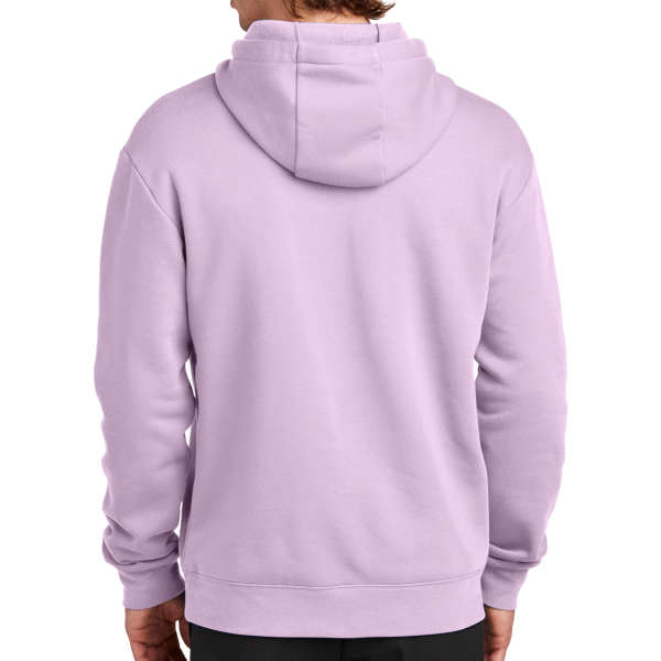 New Era Heritage Fleece Pullover Hoodie, Lavender, Back view
