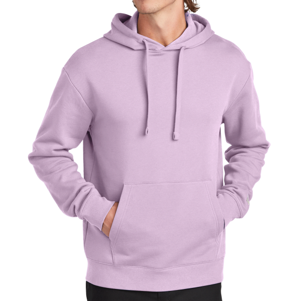 New Era Heritage Fleece Pullover Hoodie, Lavender, Front view