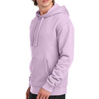 New Era Heritage Fleece Pullover Hoodie, Lavender, Left Sleeve view