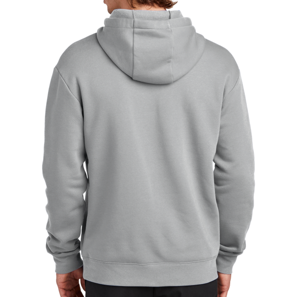 New Era Heritage Fleece Pullover Hoodie, Rainstorm Grey, Back view