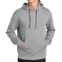 New Era Heritage Fleece Pullover Hoodie, Rainstorm Grey, Front view