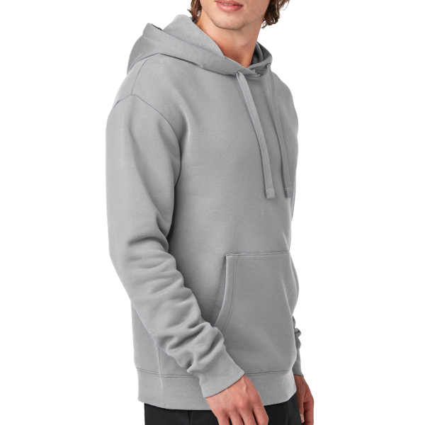 New Era Heritage Fleece Pullover Hoodie, Rainstorm Grey, Right Sleeve view