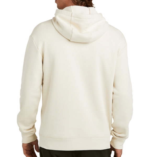 New Era Heritage Fleece Pullover Hoodie, Soft Beige, Back view
